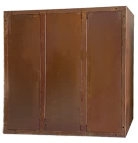 prima terra Kaminholzregal-Rückwand Edelrost 118x118 cm