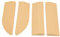 TOPINCN 4PCS Transition Threshold Ramp For a Door Sill, Universal Sweeper Door Sill Stair Wheelchair Door Sill Free Assembly Rubber Door Threshold Protect(Beige)