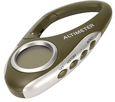 Multifunktionaler Digitaler Höhenmesser, LCD-Anzeige mit Hintergrundbeleuchtung, Höhenmesser, Barometer, Wettervorhersage, Uhr für Outdoor-Sportarten