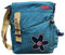 Macha Ethno-Handtasche aus Baumwolle mit bunten Drucken und Ledereinsätzen, aus Baumwolle und Leder, für Damen, Ethno-Look, bunt (Türkis)