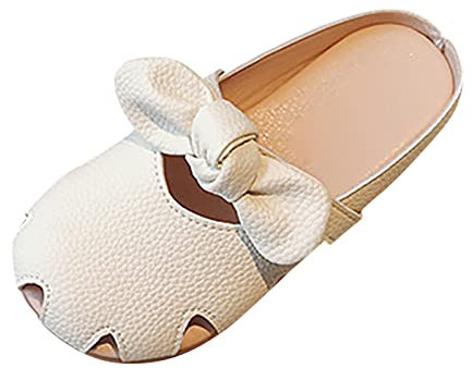 Allbestop Chaussure Bébé,Chausson Bebe Fille Sandales Corde Blahnik Mules Chausson Serpillière Sabot Femme Été Embauchoirs À Chaussures(Beige,28)