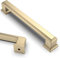 Amerdeco 10 Stück Möbelgriffe Gold 128mm Lochabstand Gebürstetes Messing Schubladen Griffe für gold Küchenschränke Schrankgriffe Schubladengriffe Türgriffe für Küchenschränke Kleiderschrank UK0016…