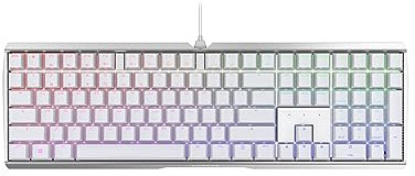 CHERRY MX BOARD 3.0 S, kabelgebundene Gaming-Tastatur mit RGB-Beleuchtung, EU-Layout (QWERTY), MX RED Switches, Weiß