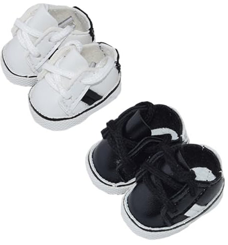 niannyyhouse Lederschuhe Länge 3,6 cm für 10 cm Plüschpuppe 1/8BJD (A1), Mehrfarbig
