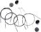 KnitPro K10671 Kabel, Gemischt, Schwarz/Silber, 40cm
