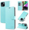 STAWLKA Case for iPhone 13, Premium PU Leather Flip Magnetic Buckle Wallet Case Kickstand Blocking RFID Shockproof Protective Phone Cover for iPhone 13 - Mint Green