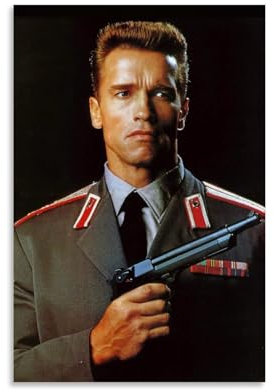 ENILSA Arnold Schwarzenegger Film Red Heat Poster Dekorative Malerei Leinwand Wandkunst Wohnzimmer Poster Schlafzimmer Malerei,Wandkunst Bilddruck Moderne Familienzimmer Dekor 24x36inch(60x90cm)