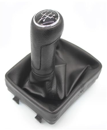Viviance Linkslenkung Schaltknauf Schalthebel Manschette kompatibel mit VW Polo 9N 9N2 GTI 2002-2009 - Schwarz
