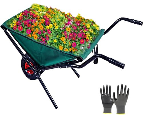 Klappbare Schubkarre – Schubkarre für Haus, Garten, Hof, Utility-Schubkarre
