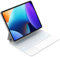 GOOJODOQ für iPad Air 6.Gen 2024 M2 13/ iPad Pro 12.9 Tastatur Hülle, Schwebendes Magnetisches Design mit Trackpad, QWERTZ-Layout Beleuchtete Tastatur für Pro 12.9 2018-2022, iPad Air 13, Weiß