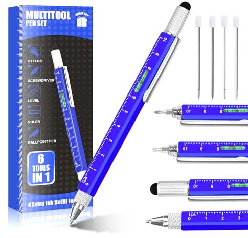 APHEKUL Einzigartiger Multitool-Stift – Coole Gadgets für Herren, Strumpffüller, Büro, Ingenieur, Holzarbeiter, Tischler, Konstruktionswerkzeug Geschenke