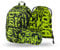 Baagl Schulrucksack Set Jungen 3 Teilig, Schultasche für Grundschule Volksschule, Grundschule Ranzen mit Brustgurt, Ergonomischer Schulranzen (Lime)
