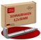 LouMaxx Schraubhaken gerade mit Schlitz 5,2x50 mm, 25 Stück Hakenschrauben, verzinkter Schraubenhaken aus Stahl, Tragkraft 40 kg, rostfrei für außen, zuverlässig montierbar in Holz, Beton, Gipskarton