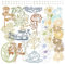4 Packungen Papier Spitze Ausschnitte Vintage Lace Floral Dekorative Papier gestanzt Papier Grenze mit Blumenmuster gedruckt Papier Spitze Deckchen für Scrapbooking Journaling Karte Machen (Passion)