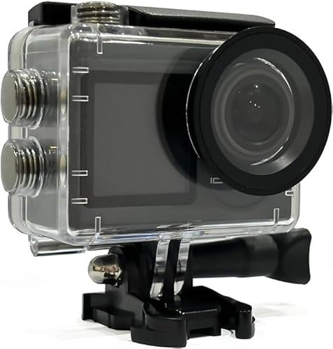 icefox Action Kamera 4K wasserdichte Kamera Externes Mikrofon Unterwasser 40M Ultra HD 20MP Kamera 170 ° Ultra Wide Angle WiFi Camcorder, Grau