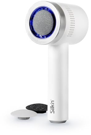 Silk’n – Elektrischer Hornhautentferner – VacuPedi – Hornhautentferner mit Vakuumsystem – Pediküre-Set – Wiederaufladbar – silber – USB-C