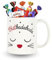 Mug ChatBadabada garni d'un Assortiment de 20 Chocolats CELEBRATIONS, MILKA, DAIM et KINDER | Coffret Original Prêt à Offrir
