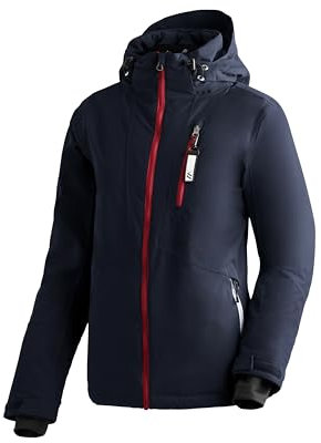 Maier Sports Straja, Warme Damen Skijacke, Wasserdichte Winterjacke mit 4-Wege-Stretch, mTEX Wetterschutz und mTHERM für hohen Wärmerückhalt, PFC-frei, Blau, 40