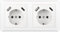 Huzoomtoyz USB Steckdose, Schuko Unterputz Steckdose mit Typ C Port max.3.4A System 55 Reinweiß Schutzkontakt Wandsteckdose Passent in Unterputzdose (Doppelsteckdose mit USB und Typ C)