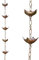 Regenkette Kupfer Imitation Regenketten für Ausstände 3, 3 Fuß mit 5 Tassen Ketten japanischer Stil Fänger für Außenharten Ersatz für Downspout Style 2