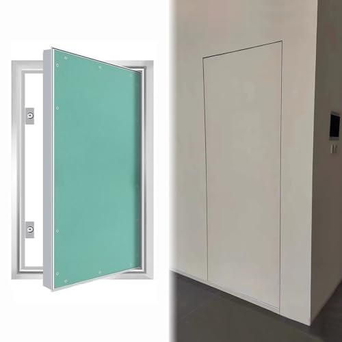 Revisionsklappe Eingelassene Gipskarton-revisionstür mit Metallrahmen, Verdeckte Sanitärabdeckungen für Wand/Decke, Wartungsklappe Revisionsklappen für Badezimmer im Dachgeschoss(36x48in (90x120cm))