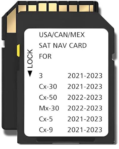 TD2K66EZ1B Navigations-SD-Karten-Speicher, offline, passend für Mazda 3 / CX-30 / CX-5 / CX-9, Cx50 (2022-2023), Mx30 (2022-2023) (NAVISD2123)