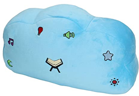 Pssopp Blue Cloud Form Koran Kissen mit Beruhigender Musik, Süßes Design Weiches Material Geeignet für Dekor Freunde Lernen