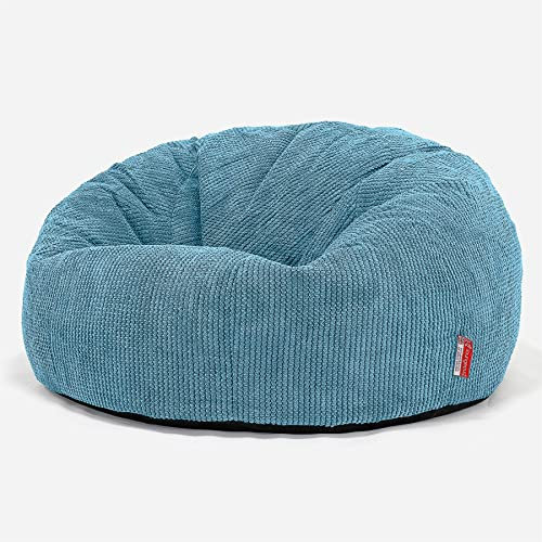 Lounge Pug, Sitzsack Sofa, Relaxsessel, Pom-Pom Türkis