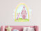 Oedim Wandaufkleber Wandbilder für Kinder Jugendzimmer, Motiv Prinzessin und Schloss 130x130cm