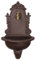 Casa Padrino Jugendstil Wandbrunnen Braun 44,2 x 24,1 x H. 76,2 cm - Gartenmöbel & Deko