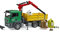 bruder 03753 - MAN TGS Grue Camion avec 3 containers à verre usagé et bouteilles