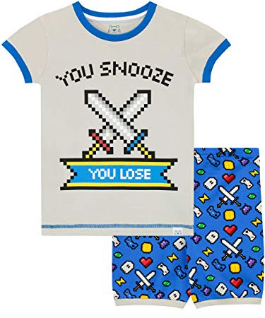 Harry Bear Boys Gaming Short Pyjamas Blue Age 5 to 6 Years