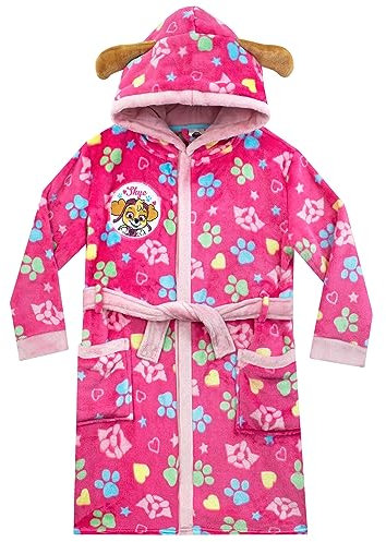 PAW PATROL Bademantel | Skye Bademantel Mädchen | Mädchen Morgenmantel Rosa 92