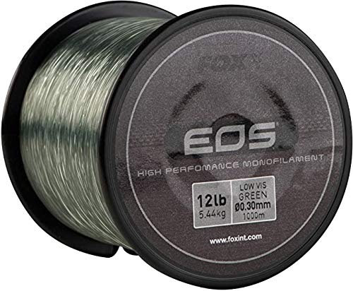 FOX EOS Carp Mono - Filo monofilo, 1000 m, per pesca alla carpa, monofilo, diametro: 0,30 mm/5,44 kg/12 lb
