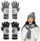 Bearbro Winter Touchscreen Handschuhe Schnee Blume Druck halten warm für Frauen und Männer für Skifahren Radfahren Arbeiten und SMS