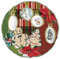 Baci Milano Xmas Tartan Teller aus Porzellan PIAT4.TAR01 Weihnachten