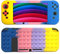 SDTEK Hülle Für Nintendo Switch, Bubble Fidget Pop Weiche Handyhülle Silikon Schutzhülle (Regenbogen)