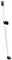 SECURITYMAN 2-in-1 Door with Alarm & Sliding Door Stopper Security Bar with 120db Loud Siren - Rugged Iron Rated for 400lbs, (Protects Against Scratches) New Model for Wider Compatibility, White