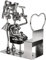 BRUBAKER Schraubenmännchen Friseurin - Handarbeit Eisenfigur Metallmännchen Frisörin - Metallfigur Geschenkidee für Friseure und Frisörinnen