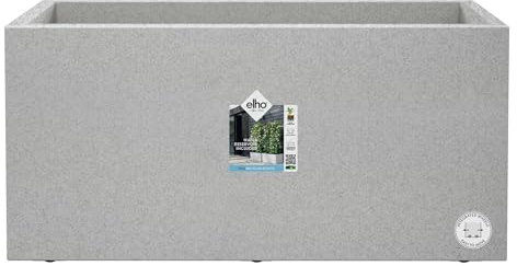Elho Vivo Next Long 80 - Vaso per Interno esterno - Ø 78.0 x H 37.9 cm - Grigio/Living Concrete