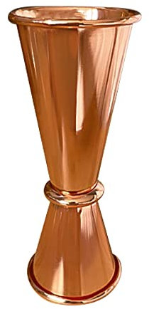 Nova Cocktail Copper Jigger Spirit Dual Measure, Polished Copper Finish, Stainless Steel (Double), 25 ml / 50 ml