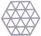 Zone Denmark Triangles Topfuntersetzer/Untersetzer für Töpfe, Silikon, 16 x 14 cm, Lavender