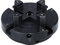 DEEFIINE Mandrino per Tornio Professionale in Metallo Dimensioni 102mm Mandrino per Tornio a 4 Ganasce 1X8TPI e 3/4X16TPI per Legno