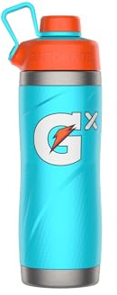 Gatorade Gx Botella de acero inoxidable, azul neón, 32 onzas