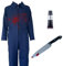 Navy Overall Boiler Suit Jumpsuit for Kids Boys Girls Childrens M Ages 7-9 Years Halloween Fancy Dress Costume Outfit