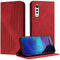 Fatcatparadise Kompatibel mit LG Velvet/G9 Hülle, PU Leder Flip Klappbare Wallet Magnet Case Handytasche Klapphülle Schutzhülle Tasche Hülle Holster (Rot)