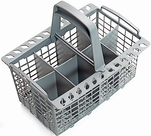 Premium Universal Cutlery Basket for Dishwasher Flexible Basket Compatible with AEG, Bosch, Bauknecht, Miele, Siemens, Neff, Zanussi, Robust Heat-resistant Plastic