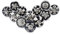 Ajuny Set of 12 Ceramic Knobs Black and White Cupboard Door Drawer and Furniture Pulls for Kitchen Cabinets Bathroom Dresser Drawers Handmade Pottery Decorative Knobs