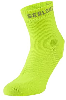 SEALSKINZ Thetford Fahrrad-Übersocke, unisex, wasserdicht, Allwetter, neongelb, Größe XXL