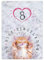 Minkocards 12 Einladungskarten zum 8. Kindergeburtstag Mädchen Katze Einladungen zum achten Mädchengeburtstag Geburtstagseinladungen